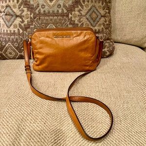 Michael Kors brown leather crossbody